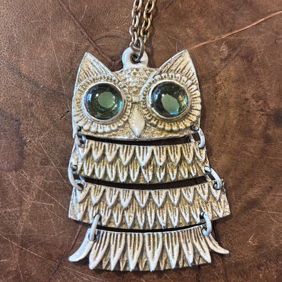 Jewelry - Vintage Gold Owl Boho Pendant Necklace